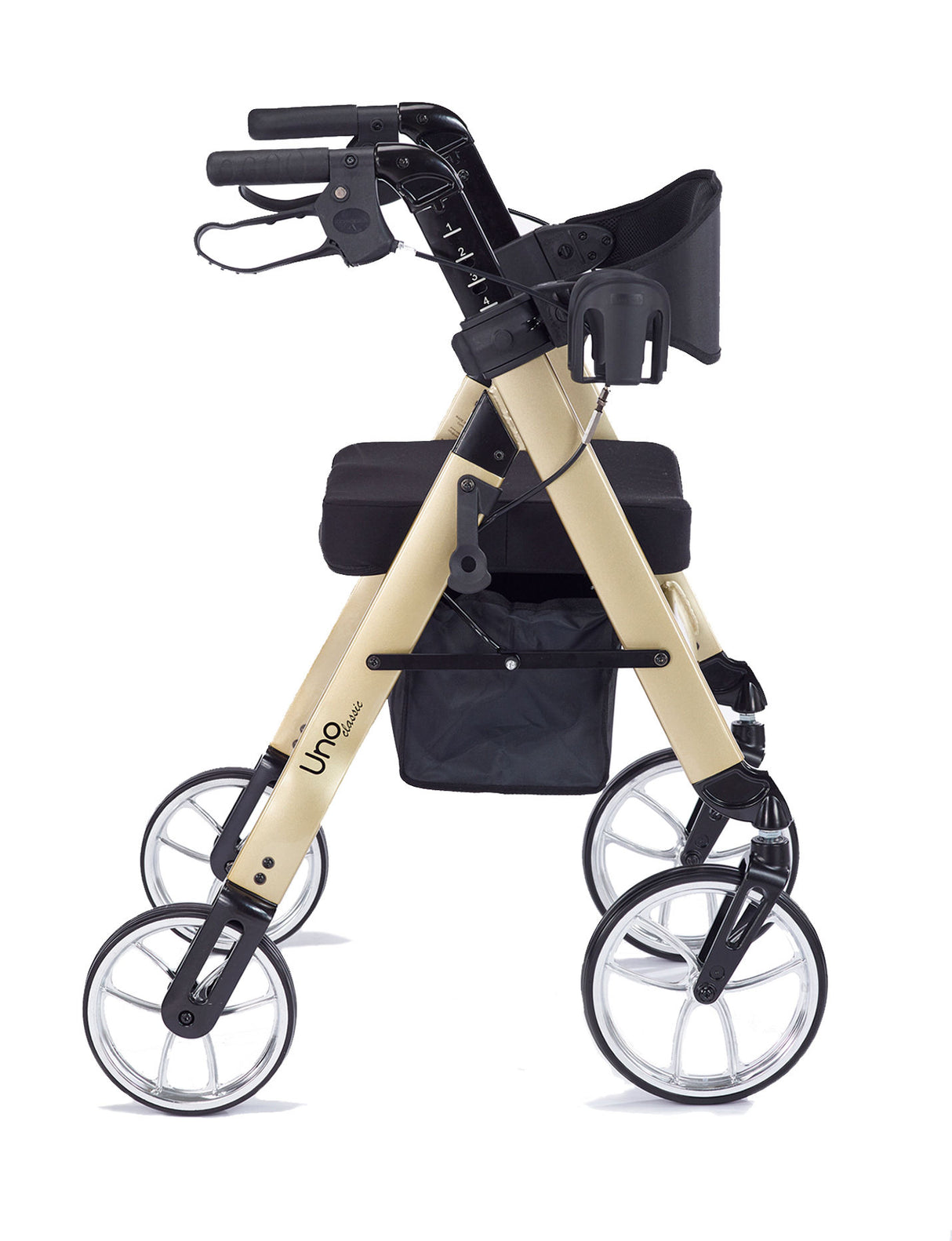 Comodita Uno Classic Rollator - Metallic Graphite