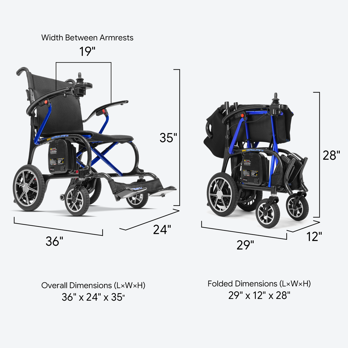Forcemech Ultralite G10 Carbon Fiber Power Wheelchair official Forcemech product image 3