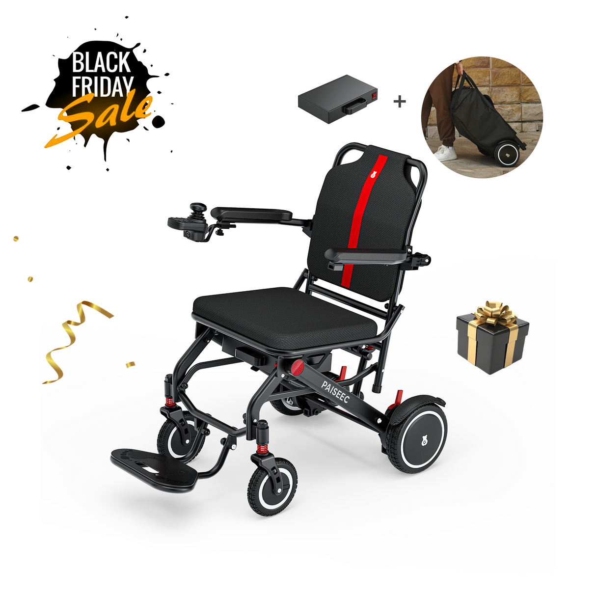 Paiseec Lightweight Electric Wheelchair Q3