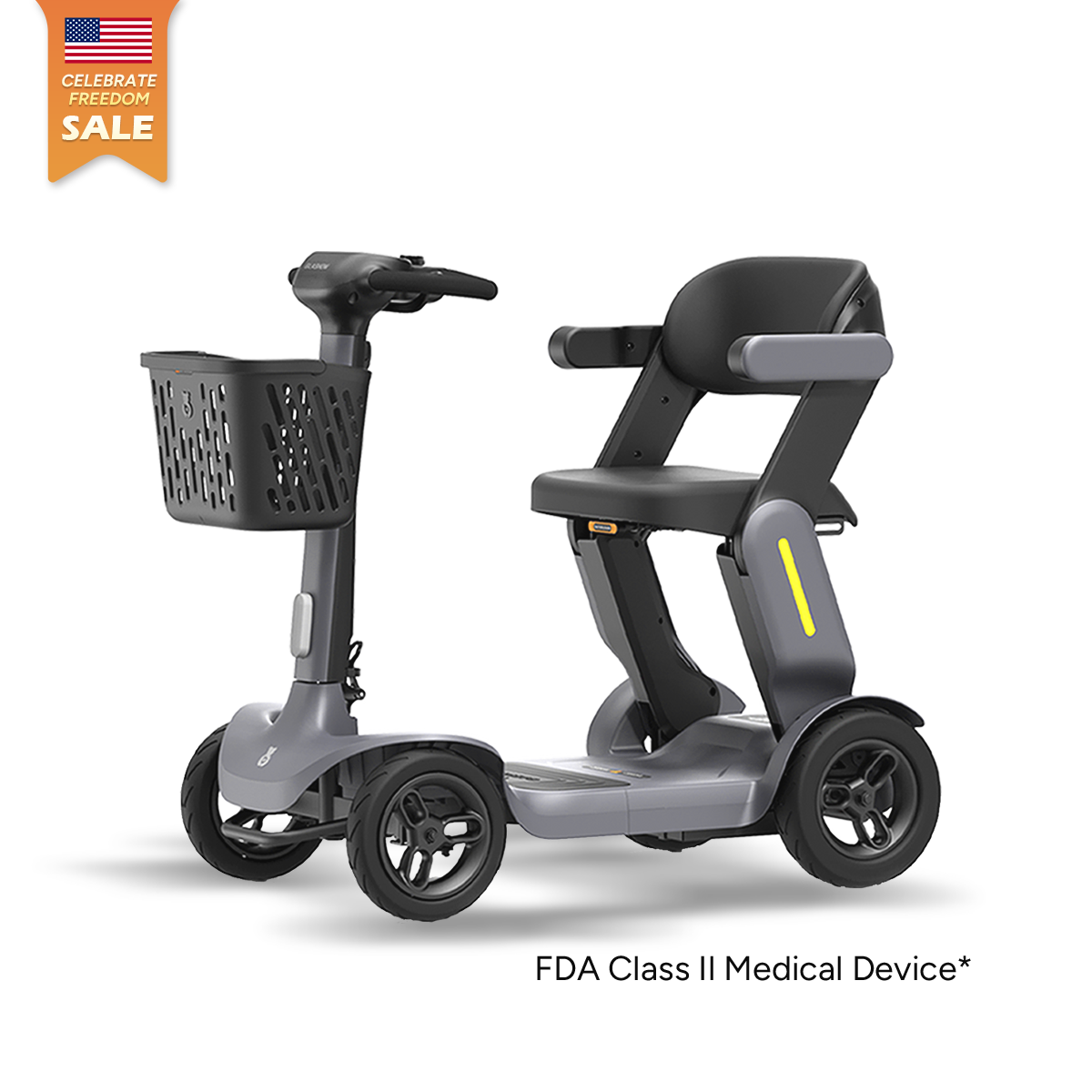 Paiseec S3 mobility scooter in Gray