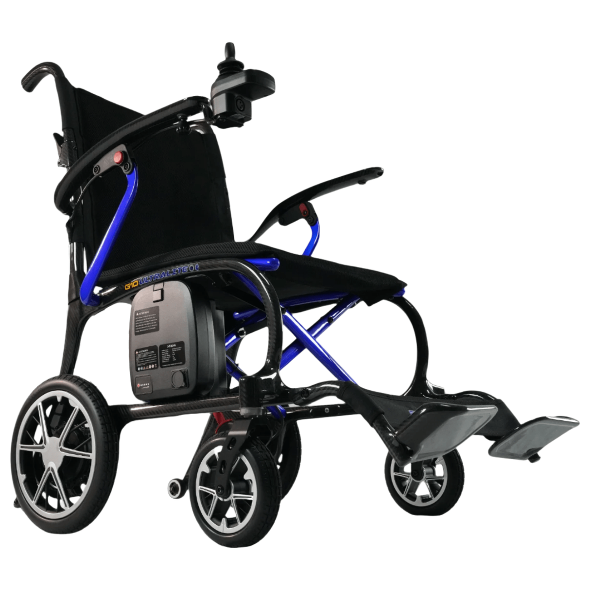Forcemech Ultralite G10 Carbon Fiber Power Wheelchair Wheelchairs Forcemech Blue
