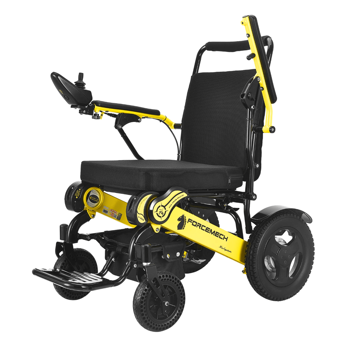 Forcemech Navigator Bariatric Portable Power Wheelchair Wheelchairs Forcemech Forcemech Yellow