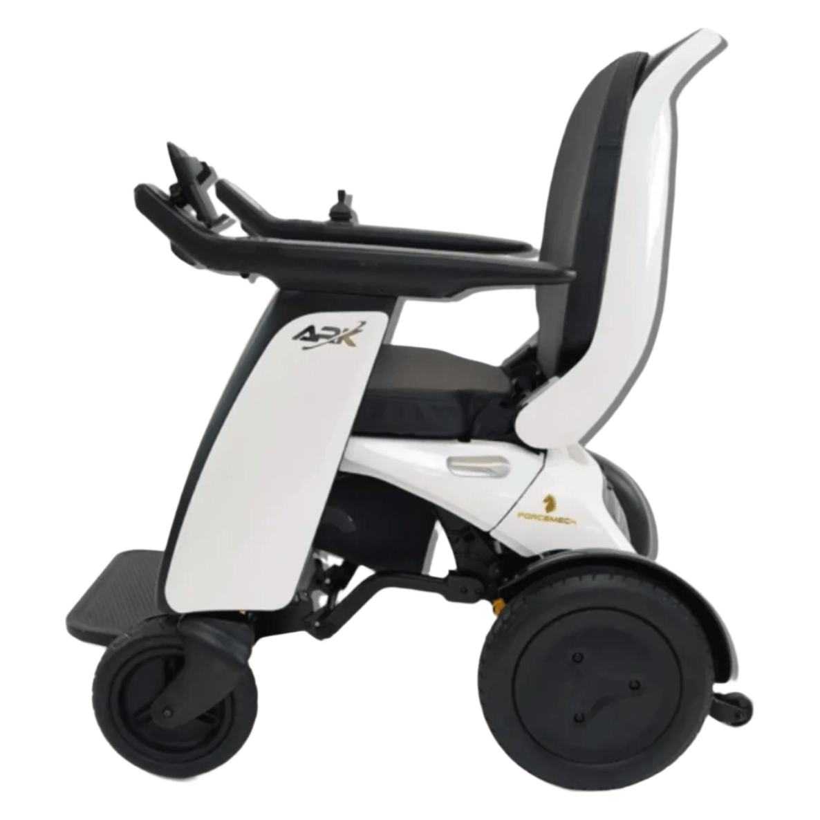 Forcemech ARK All-Terrain Heavy Duty Folding Power Chair Wheelchairs Forcemech Pearl White