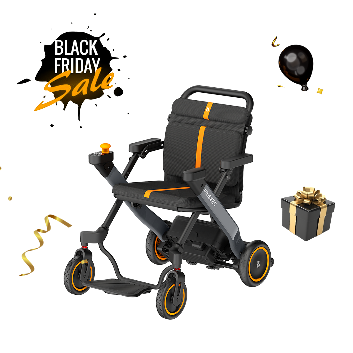 Paiseec 2-in-1 Electric Wheelchair W1