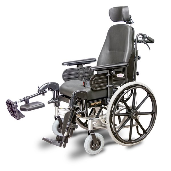 EV Rider Spring Tilt-In-Space Manual Wheelchair - 18 in Seat