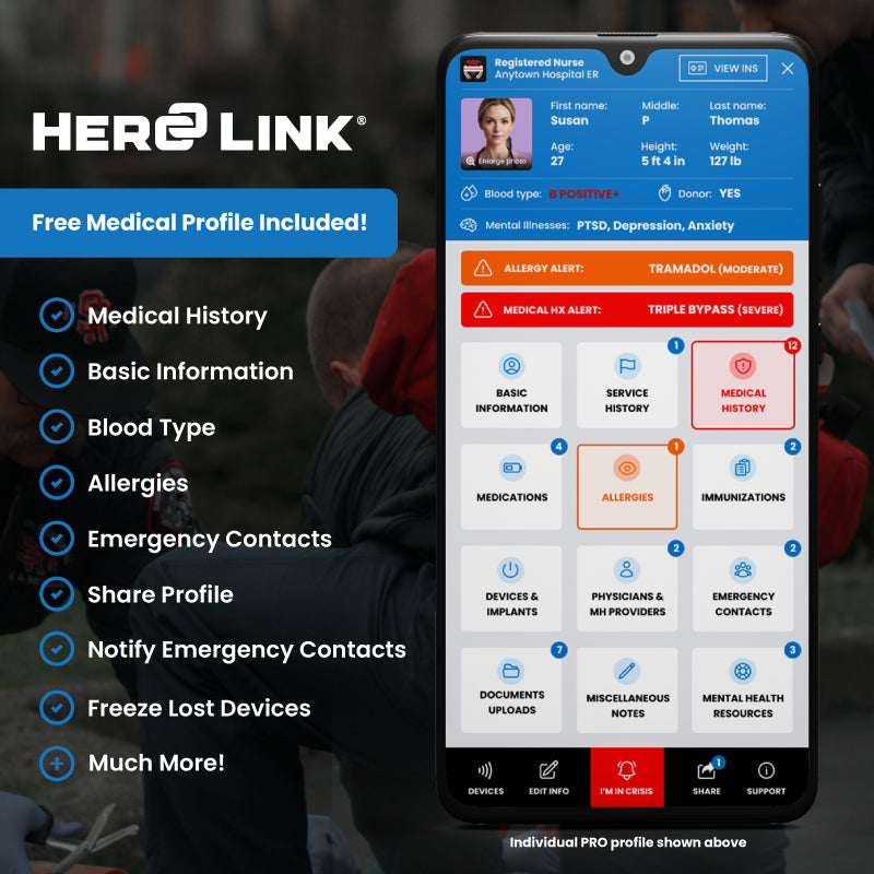 Hero Link® Medical ID Wallet Card
