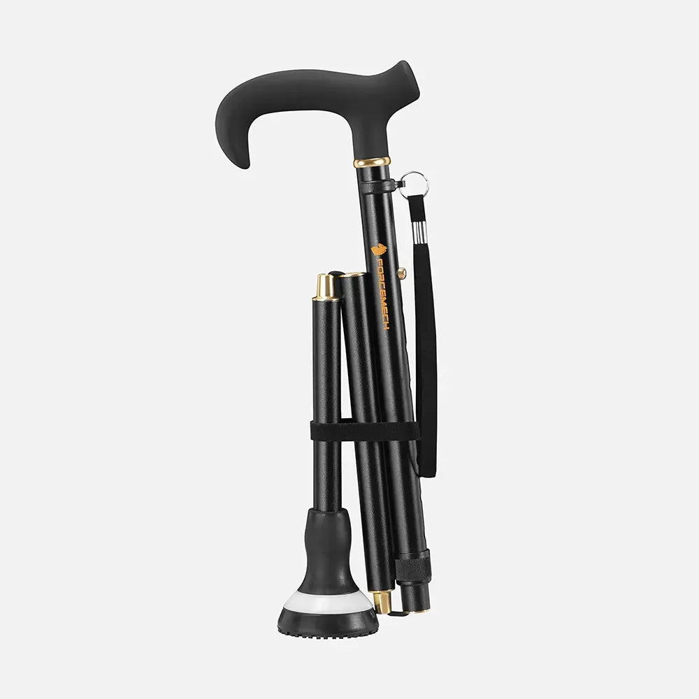 Forcemech GlowGuard™ Premium Foldable Walking Cane - Matt Finish