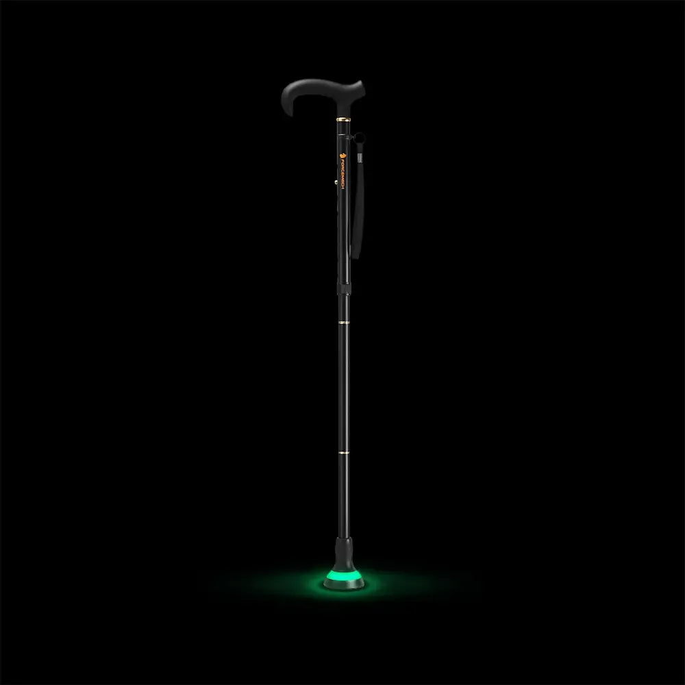 Forcemech GlowGuard™ Premium Foldable Walking Cane - Matt Finish