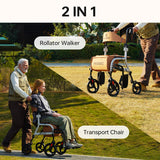 Paiseec 2 in 1 Rollator Walker R1