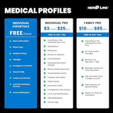Hero Link® Thin Line Medical ID Bracelet