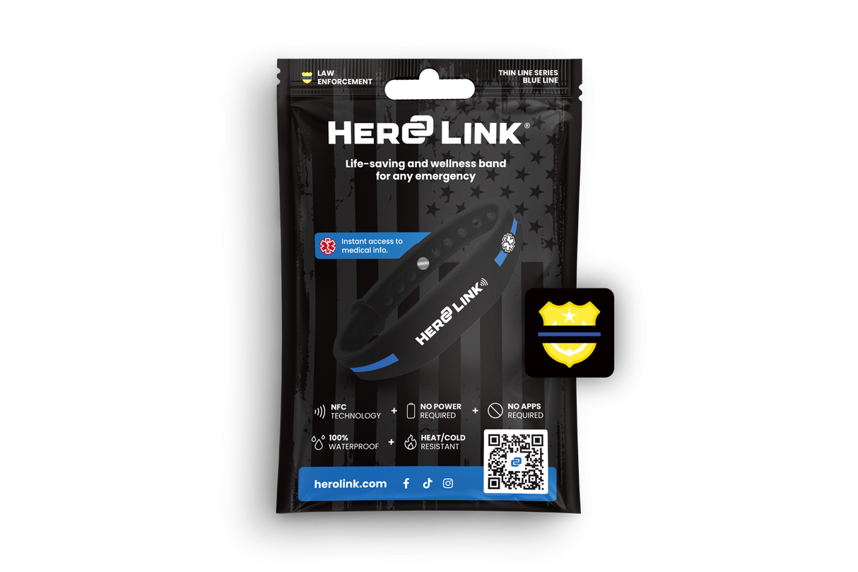 Hero Link® Thin Line Medical ID Bracelet