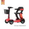 Paiseec S3 mobility scooter in Red