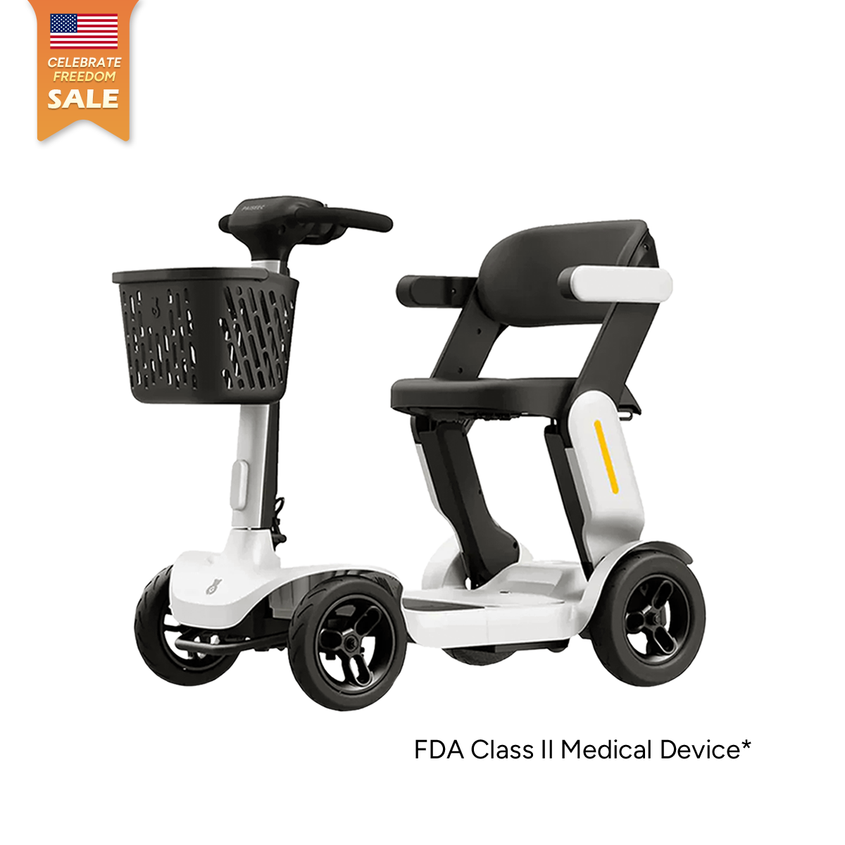 Paiseec S3 mobility scooter in White