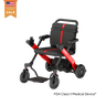 Paiseec W1 electric wheelchair in Red