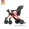 Paiseec W3 electric wheelchair in Red