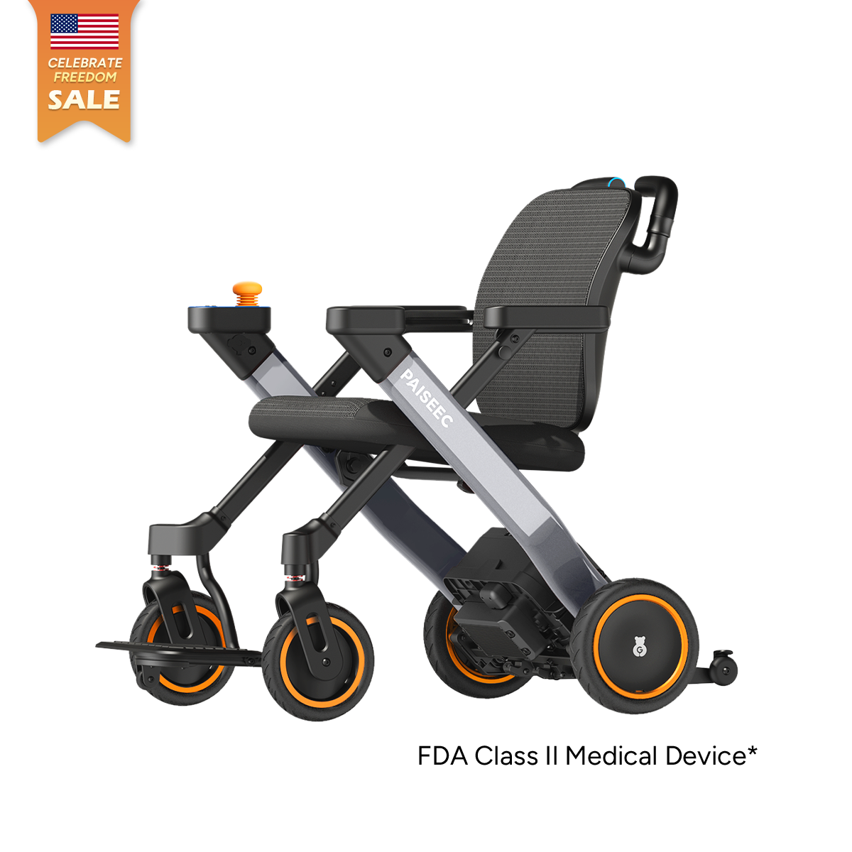 Paiseec W3 electric wheelchair in Gray