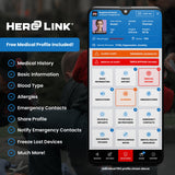 Hero Link® Thin Line Medical ID Bracelet